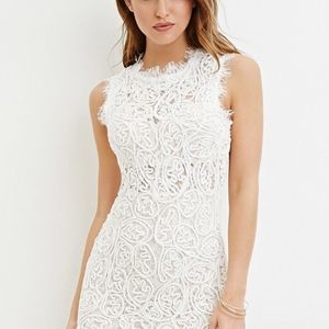 Forever 21 Winter White Bodycon Dress Small